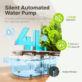SUNCOZE Hydroponics Growing System, 12 Pods, 12.4 in Adjustable Height