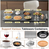 Kasefazem Warming Mat For Food XXL 500W Food Warming Mat 36"X16" Waterproof Graphene Warming Trays For Buffets Party Food Warmers For Parties Buffet 6 Temp 6H Chafing Dishes For Buffet Christmas