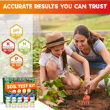 Soil Test Kit 140 Tests (2026 Updated Instructions) – pH, Nitrogen, Phosphorus, Potassium & Ammonia – Garden, Lawn & Plant Soil Tester Kit for Accurate Fertility Analysis