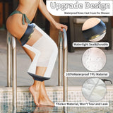 KEEFITT Knee Cast Cover for Shower, Waterproof Knee Shower Protector for Knee Replacement and ACL Surgery, Wound, Burns Watertight Protection
