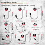 Ultimate 121-Piece Pegboard Hooks Set, Pegboard Accessories with Metal Hooks, Durable Peg Board Organizer Accessories, Pegboard Bins, Peg Board Tool Utility Hooks