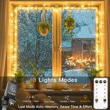 suddus Indoor String Lights with Remote, Warm White Christmas Lights Plug in with Timer, 33ft 100 LED Twinkle Fairy Lights for Bedroom Xmas Tree Wreath Patio Garden Party Outdoor Decorations