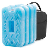 Kona Blue/Ice Ice Packs for Lunch Box - 2 lb Freezer Packs Compatible With Yeti Cooler Bags | Dry Ice Shock Pack, Long-Lasting Reusable Ice Packs for Lunch Bags (10" x 5.5" x 1.5" Pack of 4)