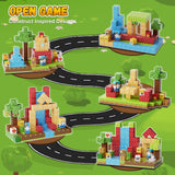 Fitrobust 200PCS Magnetic Building Blocks Set, Magnetic Tiles Kids Build Cubes STEM Game Toys, Build Forest World Set, Christmas Birthday Gifts for Boys & Girls Age 3 4 5 6 7 8 9 10