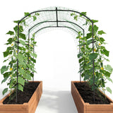 DoCred Garden Arch Trellis, 87''H x 75''L Metal Trellis for Climbing Plants