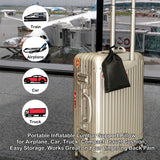 POPIPEN Inflatable Seat Cushion, Portable Air Seat Chair Cushions for Pressure Relief Breathable Waffle Square Seat Pad for Home Car Wheelchairs Office Chairs and Airplanes (1 Pack)