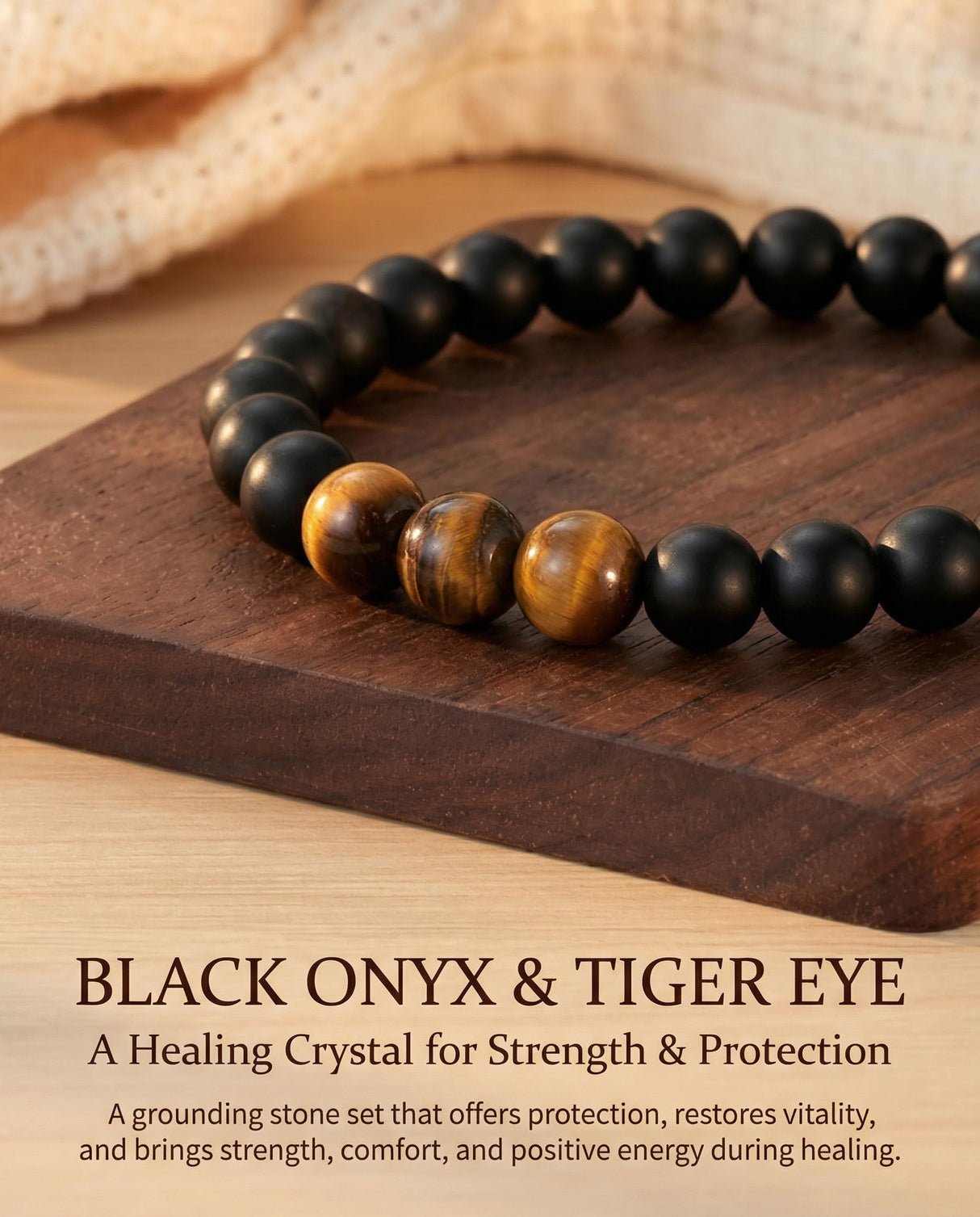 HGDEER Get Well Soon Gifts for Men, Inspirational Healing Crystal Bracelet