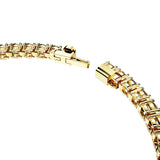 Swarovski Matrix Tennis Bracelet, Round Clear Stones on Gold-Tone Finished Band, Size M, Part of the Matrix Tennis Collection