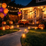 Toodour Solar Halloween Lights Outdoor, 6 Pack Solar Torch Light Waterproof