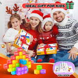 Feoxialy Magnetic Blocks 52pcs Translucent Magnetic Cubes Building Blocks