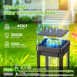 KOOPER Taller Solar Pathway Lights Outdoor, 6 Pack Upgraded Brighter Solar Garden Lights Solar Powered, Up To 15 Hours Outdoor Solar Lights for Yard Landscape Lighting Path Walkway Driveway Sidewalk