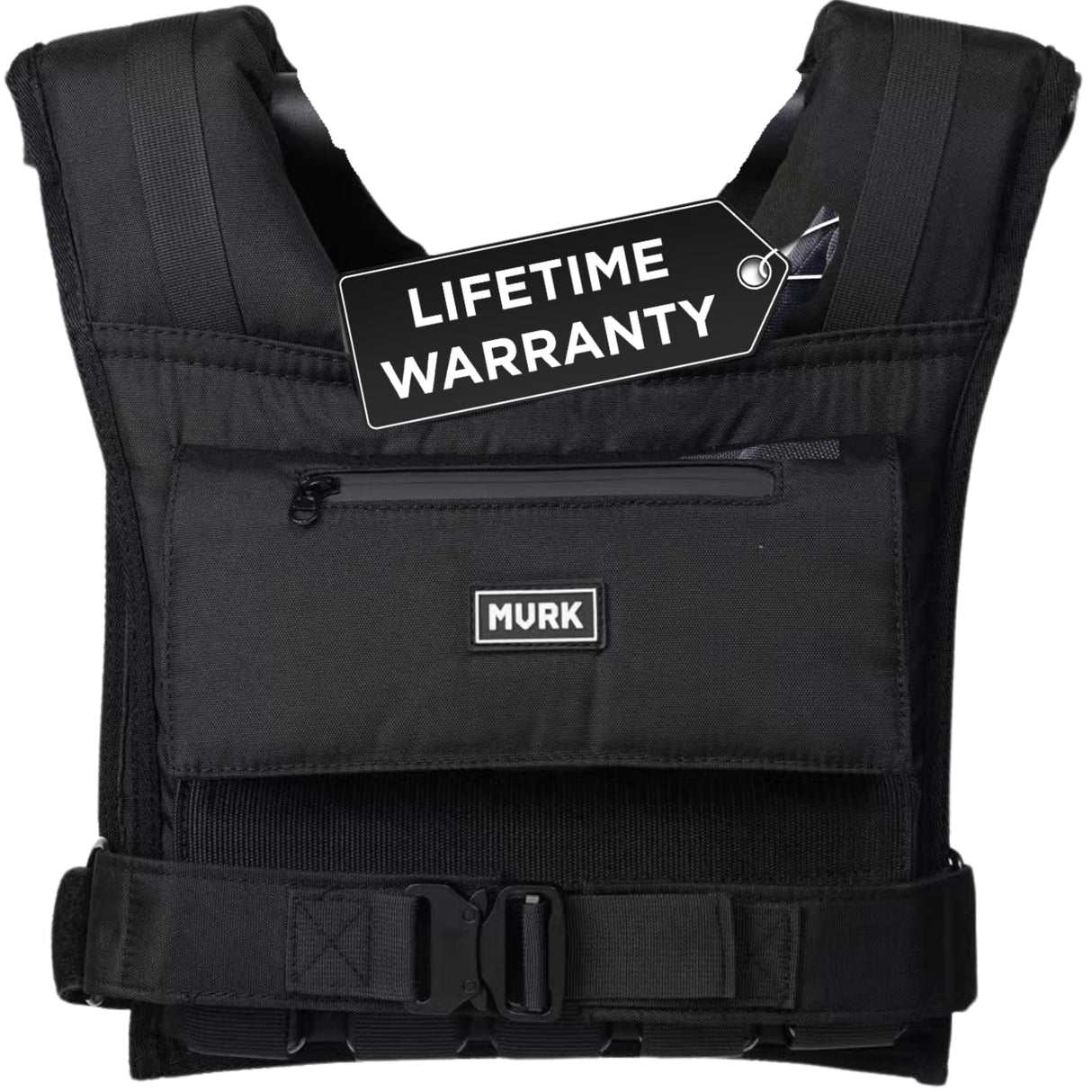 MVRK Weighted Vest Men 45lbs - Weighted Workout Vest With Removable Iron Weights, Heavy Duty Weighted Exercise Vest For Functional Training & Calisthenics - Weight Vest for Men and Women (45lbs)