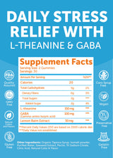 Lunakai USA Made Calm & Stress Relief Gummies – Delicious GABA + L-Theanine Calming Supplement for Adults & Kids – Natural Stress Support, 60ct