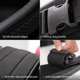 Exercise Hip Thrust Belt with Slip-Resistant Padding - Easy to Use with Dumbbells, Kettlebells, or Plates - Protects Your Hips for Gym, Home Workouts, or On the Go (Black)