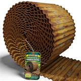 6" x 40FT Rusted Corrugated Metal Landscape Edging