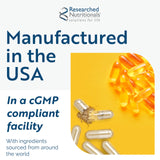 Researched Nutritionals Brain Supplements for Memory & Focus Support - BDNF Essentials - Bacopa Monnieri, Organic Lion's Mane & Herbal Supplements to Promote Healthy Cortisol Levels (120 Capsules)