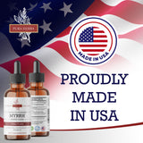 Pura Herba Organic Myrrh Liquid Extract - Alcohol-Free Tincture Drops | Non-GMO, Vegan, Gluten-Free Herbal Supplement | 2 Fl Oz | Made in USA