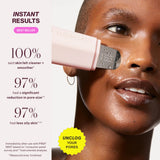 DERMAFLASH DERMAPORE+ Skin Care Device, Ultrasonic 2-in-1 Pore Extractor and Skincare Infuser, Blush