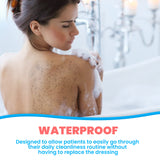 Houseables Waterproof Bandages, Transparent Film Dressing, Waterproof Bandages Post Surgical, Wound Covers for Showering, Swimming Tattoo Cover, After Surgery Protector, Clear, Large, 8x12, 10 Pack