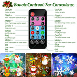 2025 Upgrade Christmas Halloween Projector Lights Outdoor, COOLWUFAN 2-in-1 Holiday Projector Lights Decorations, 30 Bright HD Effects (20 Slides) Projection Light for Xmas Party Garden Yard Decor