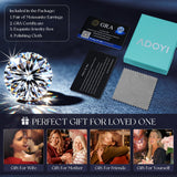 adoyi Moissanite Diamond Stud Earrings for Women Men 925 Sterling Silver Post Hypoallergenic 18K White Gold Plated Flat Back Stud Earring Jewelry Round Cut D Color VVS1 Clarity Gift for Women 2.0CT
