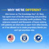 Dr. Berg Maximum Strength 4-in-1 Chelated Magnesium Glycinate with Clean, Potent & Pure Ingredients | 4X Lab-Tested & Verified | USA Formulated Magnesium Supplement Capsules | 90 Capsules