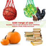 Nuenen 6 Pcs Watermelon Net Melon Hammock Melon Cradle Plant and Garden Supports Pumpkin Support Hanging Bag Protects Watermelons, Honeydew, Squash, Cantaloupes (Red)