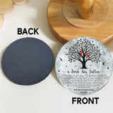8'' Memorial Garden Stone for Loss of Loved One, Garden Stones in Memory of Loved Ones, Sympathy Gift Fathers Day, Weatherproof Outdoor Memorial Plaques, Remembrance Natural Stone with Stand HS8-8