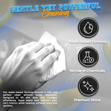 MAX MANUFACTURING Car Wash Wipes with Refreshing Lemon Scent, Pack of 100 Individually Wrapped Wipes, Dashboard Car Accessories Travel Essentials