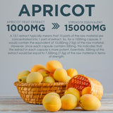 Earth BOTANIC Organic Apricot Extract, 1000 mg 120 Veggie Capsules (Vegan, Non-GMO) Herbal Supplements