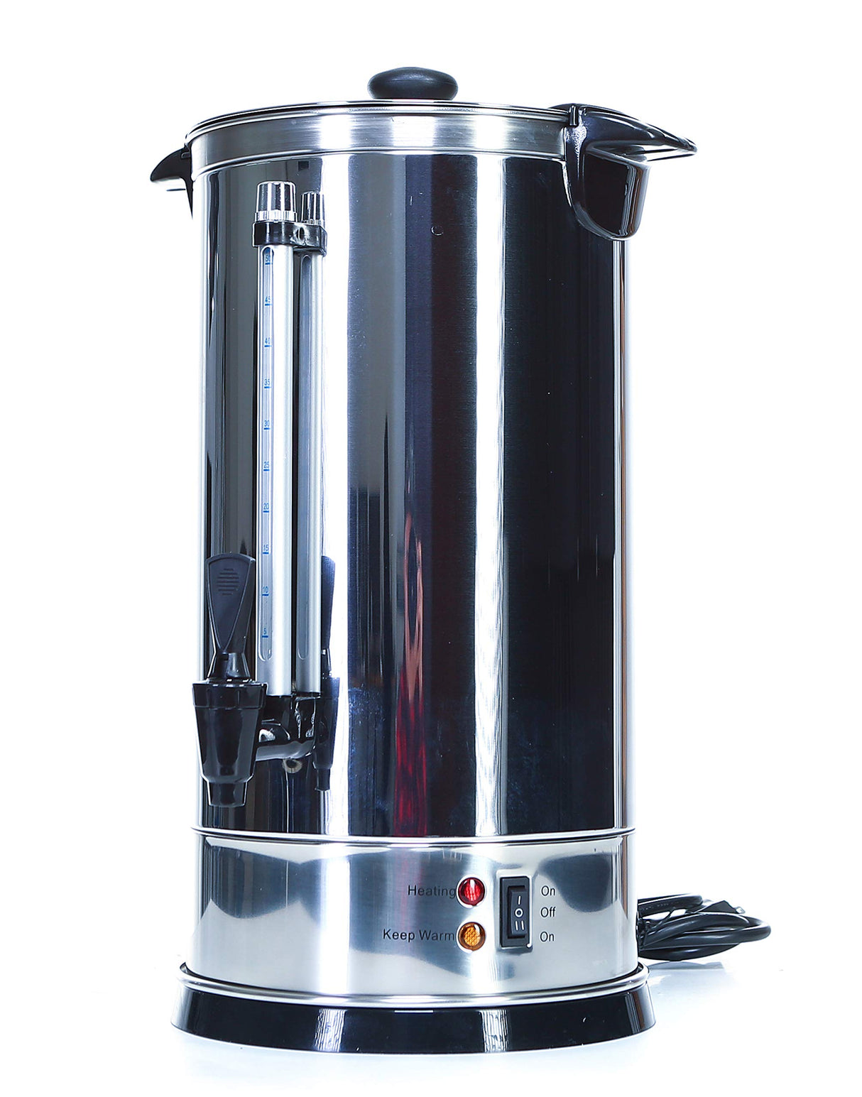 Shabbat Urn 40 Cups - Stainless Steel Hot Water Boiler & Warmer - Customize Temperature Control Commercial & Home Urns Great for Catering Buffets Parties Weddings Holiday Jewish Dinners