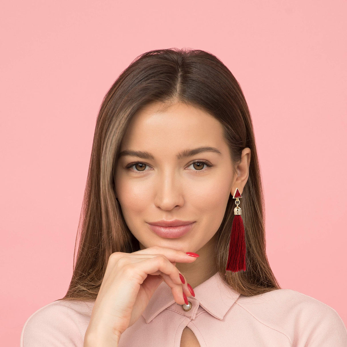 AROIC 93 Pairs Colorful Earrings with Tassel Earrings