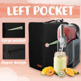 CROTIRAD Slushie Machine Dust Cover for Ninja Slushie Frozen Drink Maker, Hanging Dust Cover for Ninja Slushy Machine, Easy Foldable Fits Ninja Slushi Maker, Quilted Black