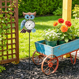 MUMTOP Outdoor Thermometer, Owl Outside Decor for Patio, Yard and Garden