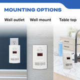 Kidde Carbon Monoxide + Explosive Gas, Natural Gas & Propane Alarm, Plug-in with 9V Battery Backup, Digital Display, 85 dB Alarm, LED Status Indicators, 3rd Edition