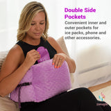 Zomaple Mastectomy Pillow - Post Surgery Pillow, Mastectomy Recovery Must Haves, Breast for After Heart Surgery, Reduction & Augmentation Patients Sleeping, Recovery Seatbelt Protection-Surgery Gift