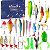 2026 Fishing Lure Advent Calendar 24 Days for Men Teens