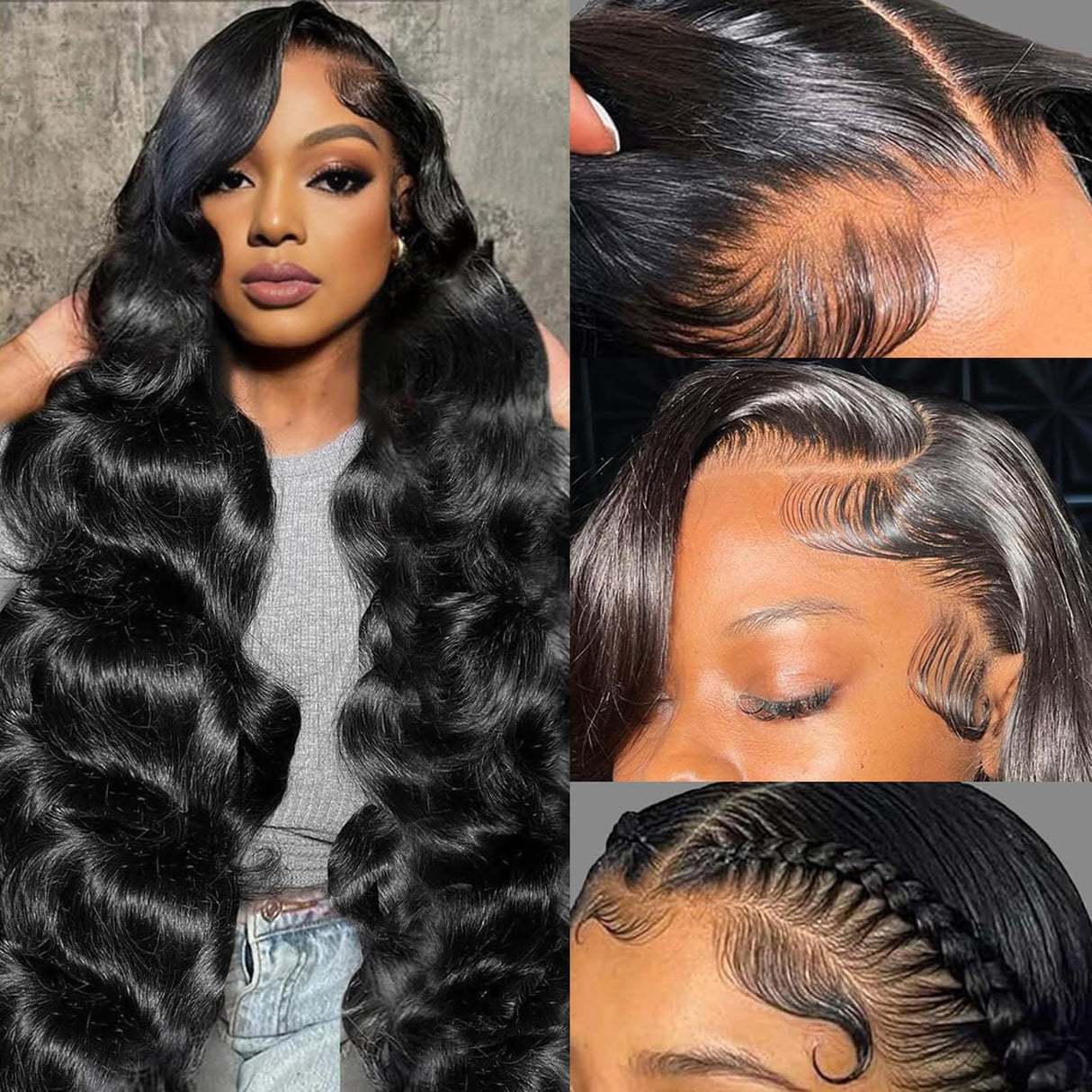 30 Inch 13x6 HD Lace Frontal Wigs Human Hair Pre Plucked Body Wave Lace Front Wigs Human Hair 180% Density Glueless Wigs Human Hair Wigs for Women