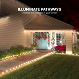 Christmas Light Yard Stakes [Set of 100] Outdoor Light Stakes - 8.5" Tall - Universal Christmas Pathway Lights On Yards, Driveways - Christmas Yard Stakes - USA Made