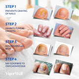Toenail Fungus Treatment Extra Strength - (Medium) 32 Nighttime Hydrogel Patches for Overnight Toenail Repair - Visible Results in 8 Hours - Fungal Nail Patches for Toenail Fungus Relief