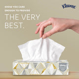 Kleenex Professional Facial Tissue, Bulk (03076), 2-Ply, White, Flat Boxed Format, Designed for Business, Convenience Size (125 Tissues/Box, 12 Boxes, 1,500 Sheets/Case)