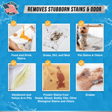 Enzyme Laundry Booster Odor Remover - 2 lbs Unscented Enzymatic Clothes Stain Cleaner Powder, Natural Deodorizer with Bio Active Enzymes, Detergent Additive Eliminator for Sweat, Oil, Blood - 64 Loads