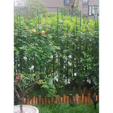 G-LEAF Garden Stakes 4 ft Plastic Coated Steel Tube Sturdy Metal Plant Sticks for Tomato,Cucumber,Bean,Tree,Pack of 50