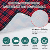 XKDOUS 4 Pcs Adult Bibs For Men Washable Clothing Protector with Crumb Catcher for Eating, Reusable Waterproof Large Feeding Adult Bibs Gift for Men Women Elderly Senior
