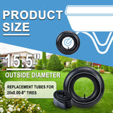 20x8.00-8, 20x10.00-8 Inner Tubes with TR13 Straight Valve Stem 2 Pack