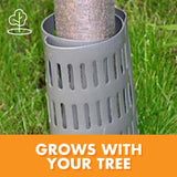EasyFlex Plastic Tree Trunk Protectors, 12 Count, Grey