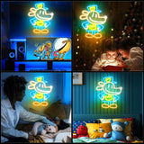 Officially Licensed Dog Man Neon Signs for Wall Decor, Based on DogMan Series LED Light Up Sign for Bedroom, Kids' Room, Game Room, Party, Perfect Birthday/Christmas Gift for Dog Man Lovers & Fans
