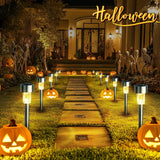 GIGALUMI 16 Pack Solar Path Lights Outdoor,Solar Lights Outdoor Waterproof,Stainless Steel LED Landscape Lighting,Solar Garden Lights for Driveway,Pathway,Patio,Yard