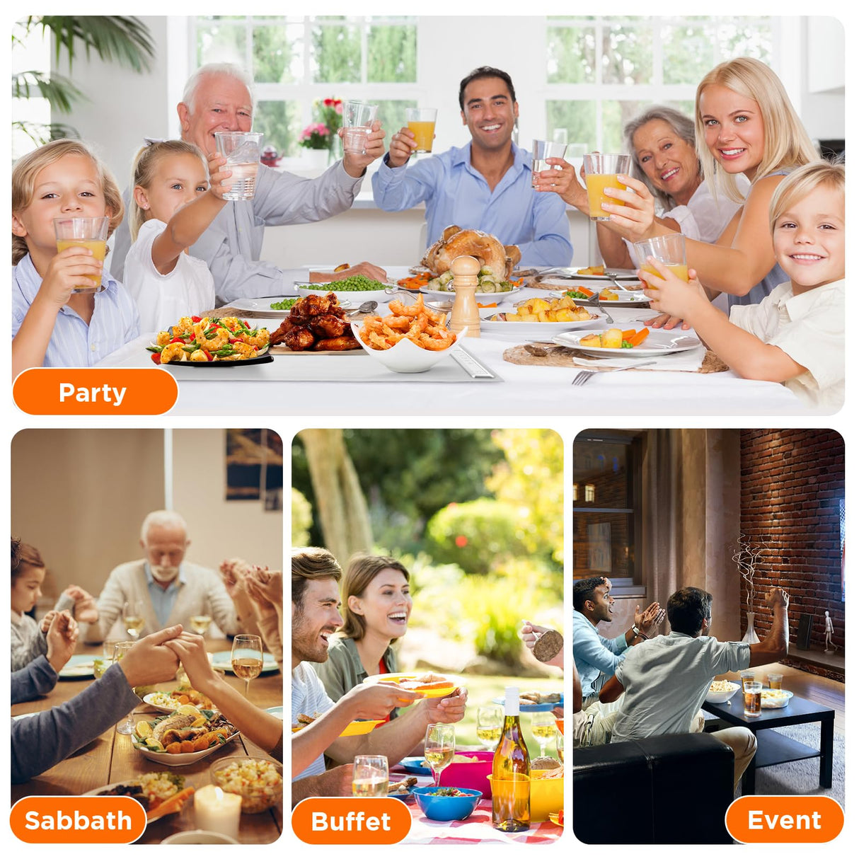 Warming Mat for Food, Food Warming Mat,White Elephant Gifts,Portable Electric Warming Tray for Food,with 3 Temperature Settings,Food Warmer for Buffet Party, Sabbath, Gatherings, Daily Use