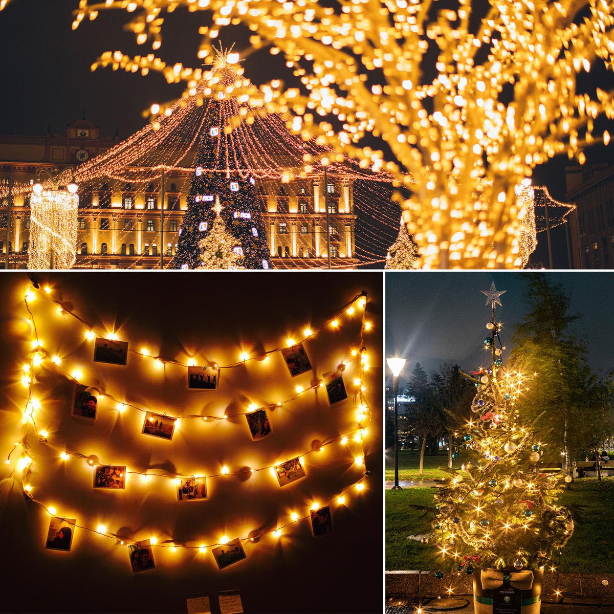 Beieverluck 10 Pack 33FT 100 LED Fairy Lights Battery Operated Fairy Lights with Remote and Timer Waterproof String Lights Outdoor Indoor for Bedroom Wedding Christmas Decorations, Warm White
